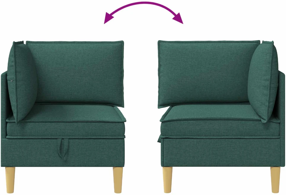 Sofa su saugojimu Audinys