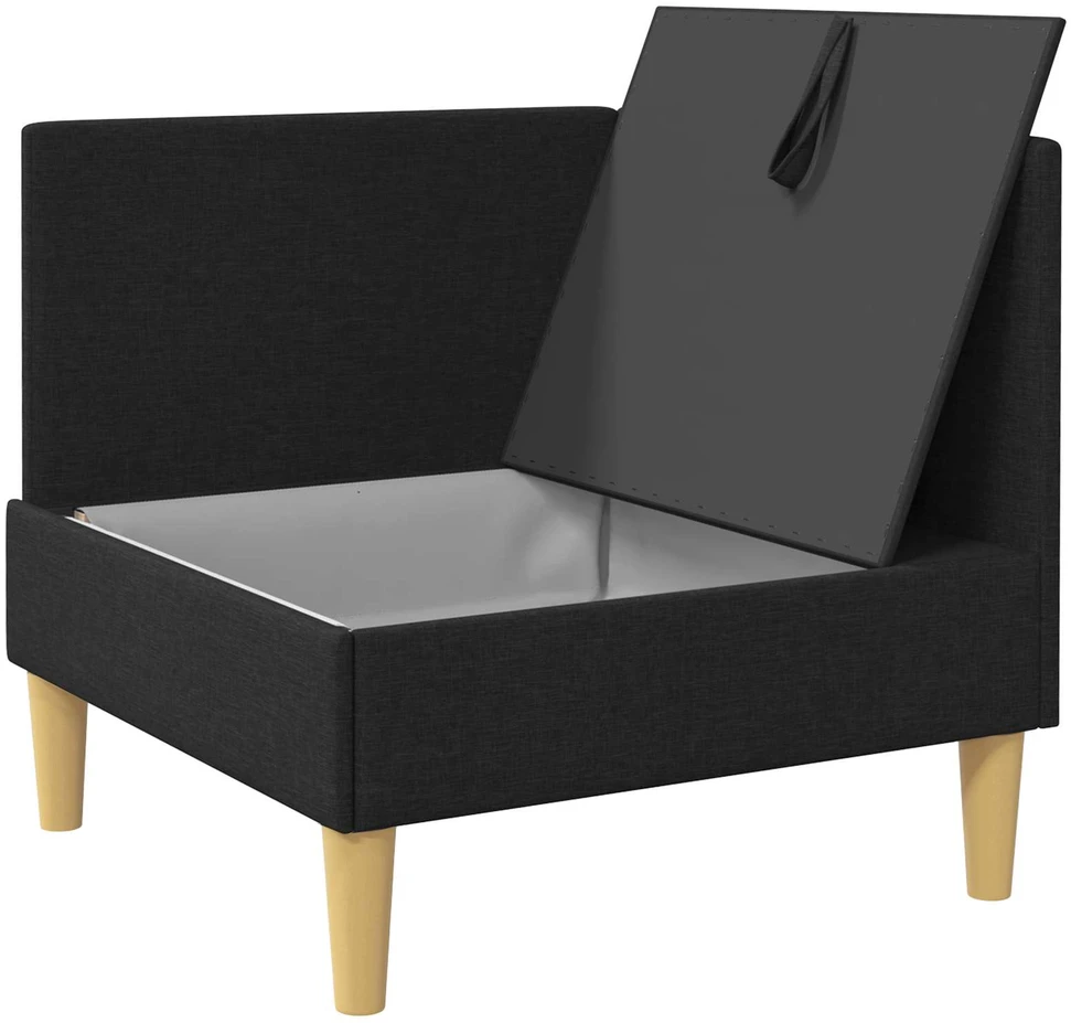 Sofa su saugojimu Audinys