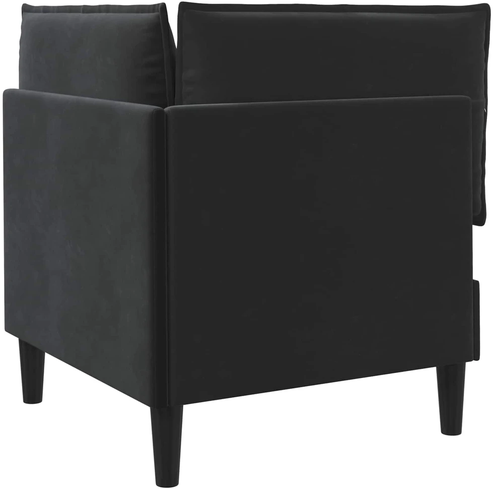 Sofa su saugojimu Juoda Aksomas