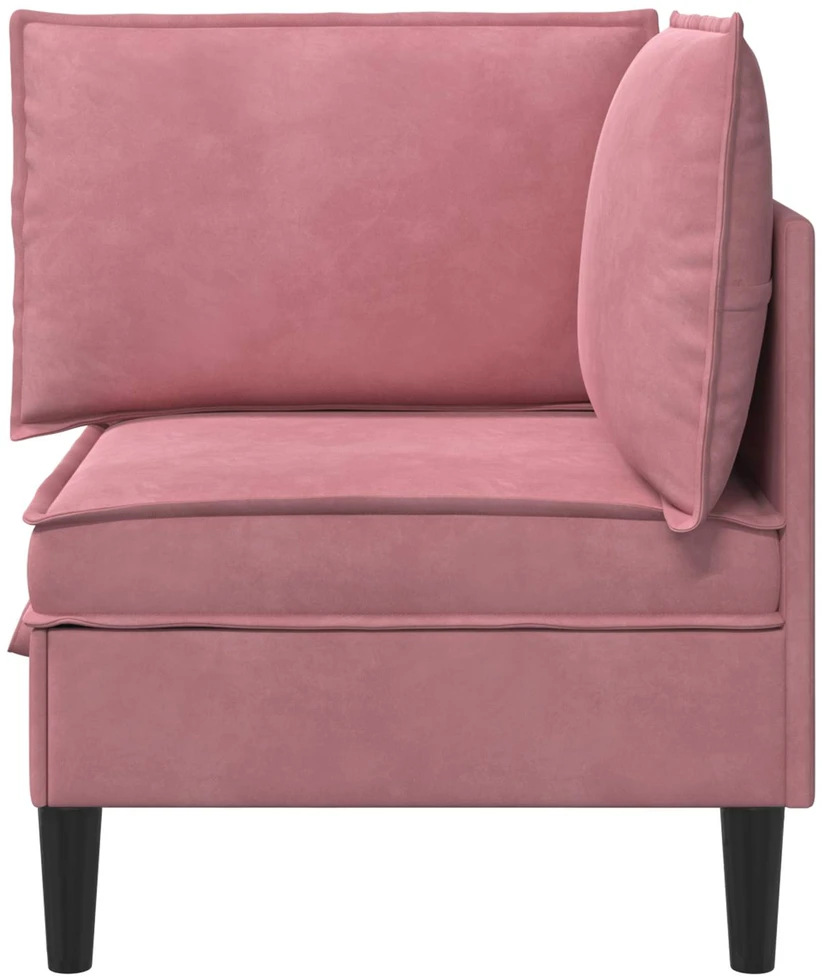 Sofa su saugojimu Rožinė Aksomas