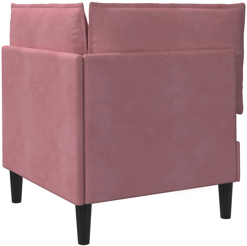 Sofa su saugojimu Rožinė Aksomas