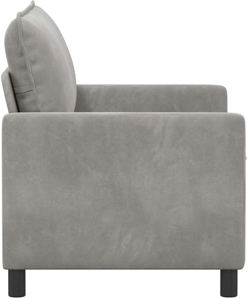 Sofa Šviesiai pilka 126 x 81 x 87,5 cm Aksomas