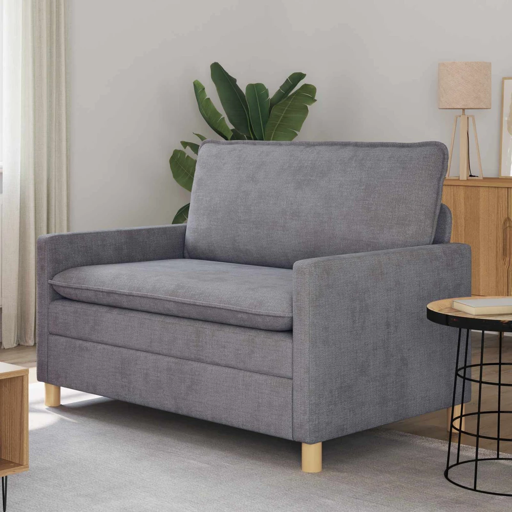 Sofa Šviesiai pilka 126 x 81 x 87,5 cm Poliesteris