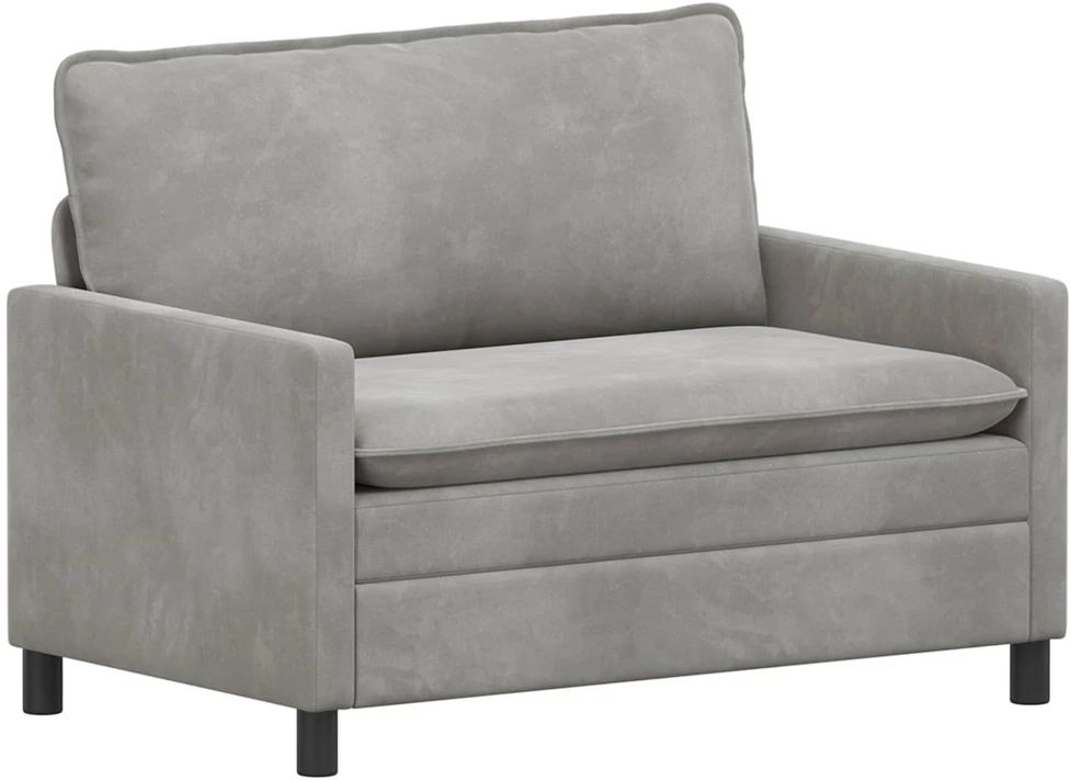 Sofa Šviesiai pilka 126 x 81 x 87,5 cm Aksomas