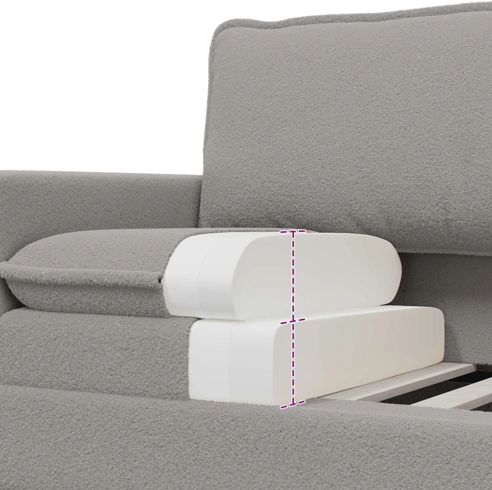 Sofa Šviesiai pilka 156 x 81 x 87,5 cm Audinys