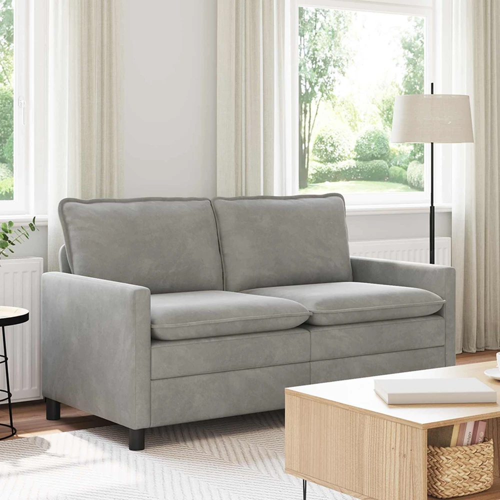 Sofa Šviesiai pilka 156 x 81 x 87,5 cm Aksomas
