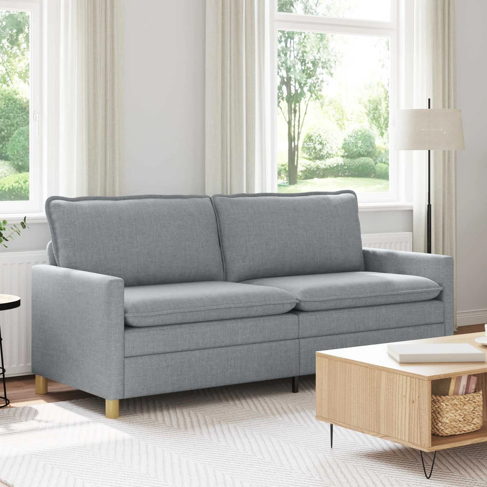 Sofa Šviesiai pilka 196 x 81 x 87,5 cm Audinys