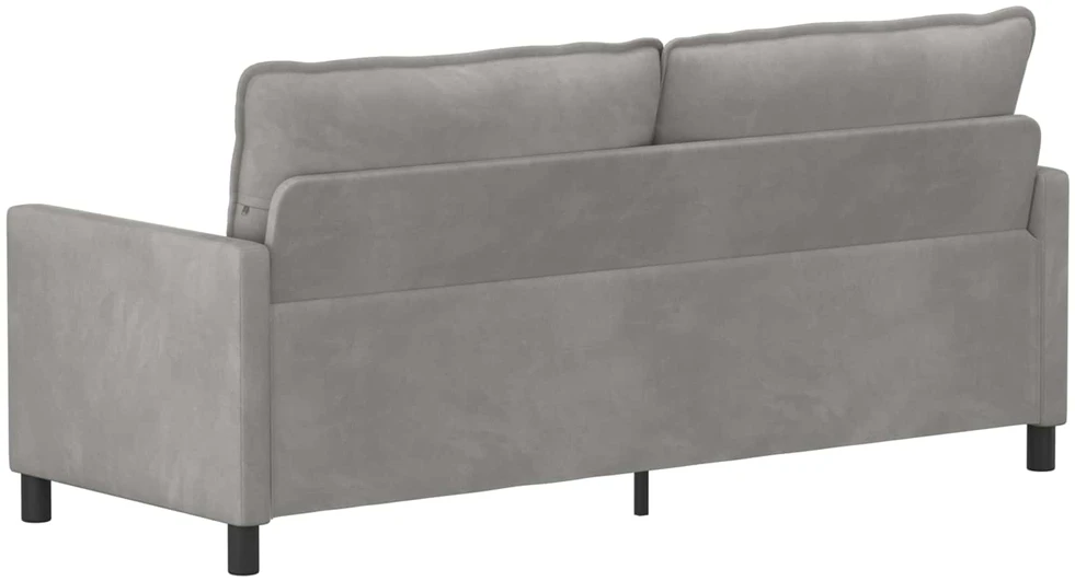 Sofa Šviesiai pilka 196 x 81 x 87,5 cm Aksomas
