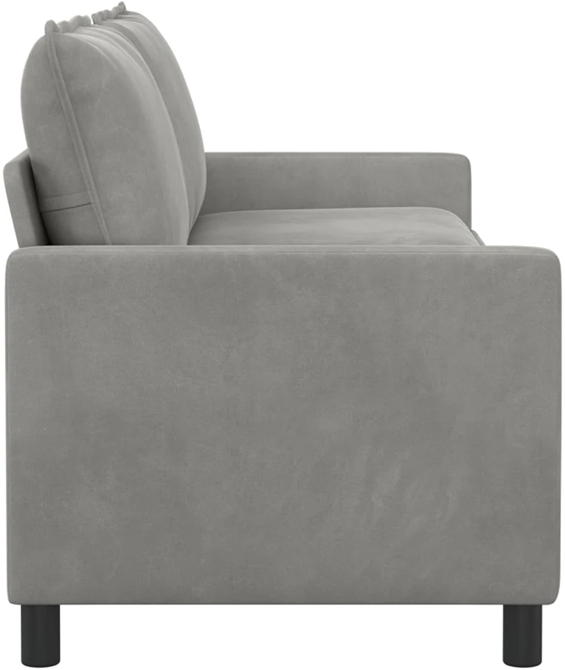 Sofa Šviesiai pilka 196 x 81 x 87,5 cm Aksomas