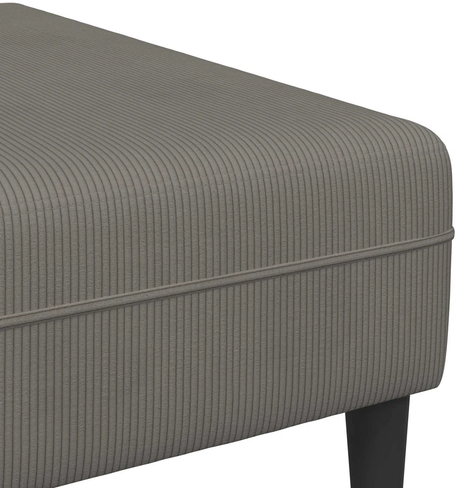 Sofa Šviesiai pilka 250 x 188 x 76 cm Kordūrinis audinys