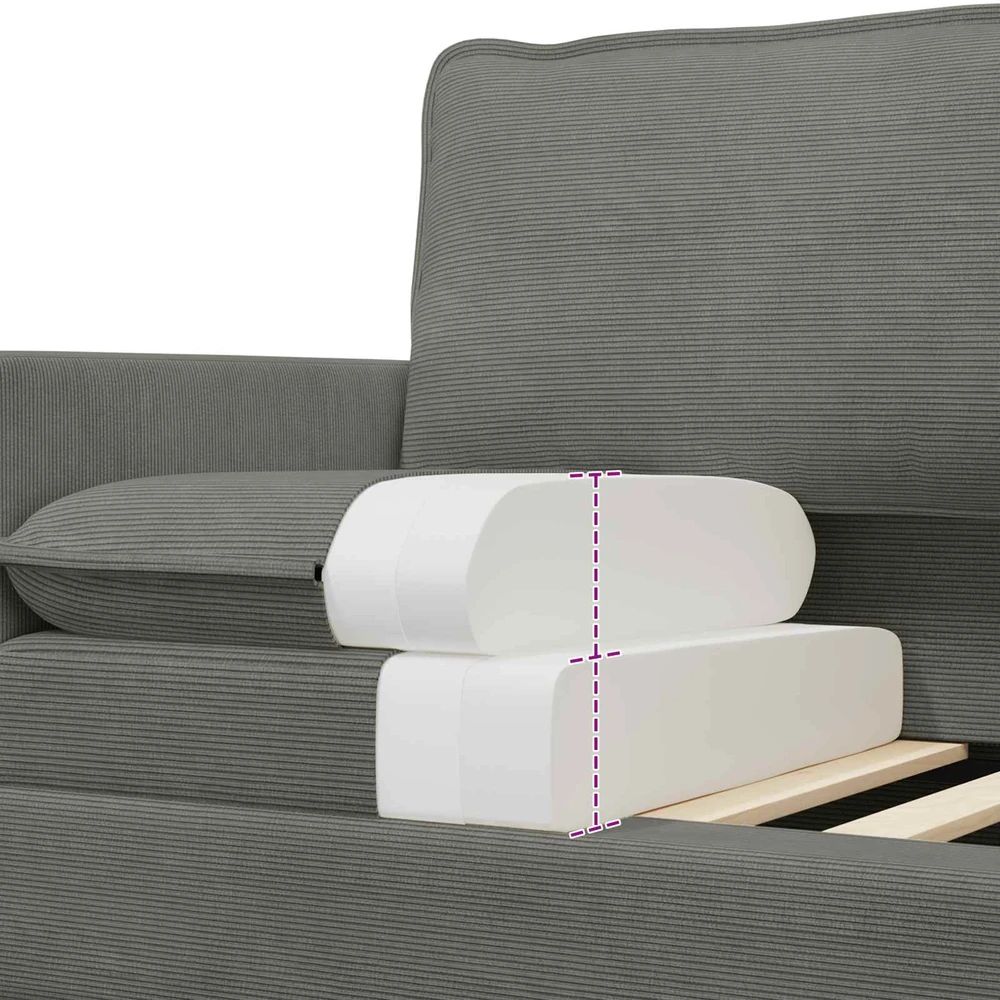 Sofa Šviesiai pilka 76 x 81 x 87,5 cm Audinys