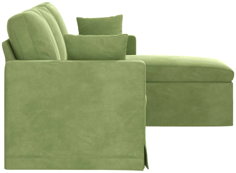 Sofa Šviesiai žalia 178 x 134 x 80 cm Aksomas