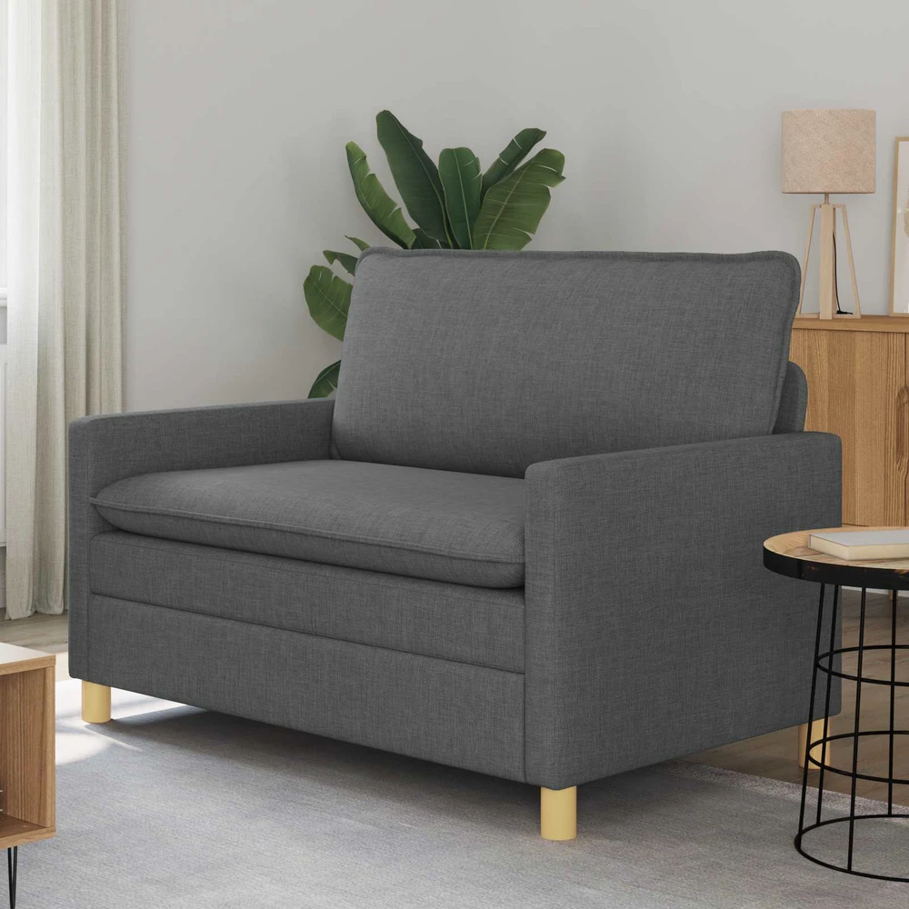 Sofa Tamsiai pilka 126 x 81 x 87,5 cm Audinys