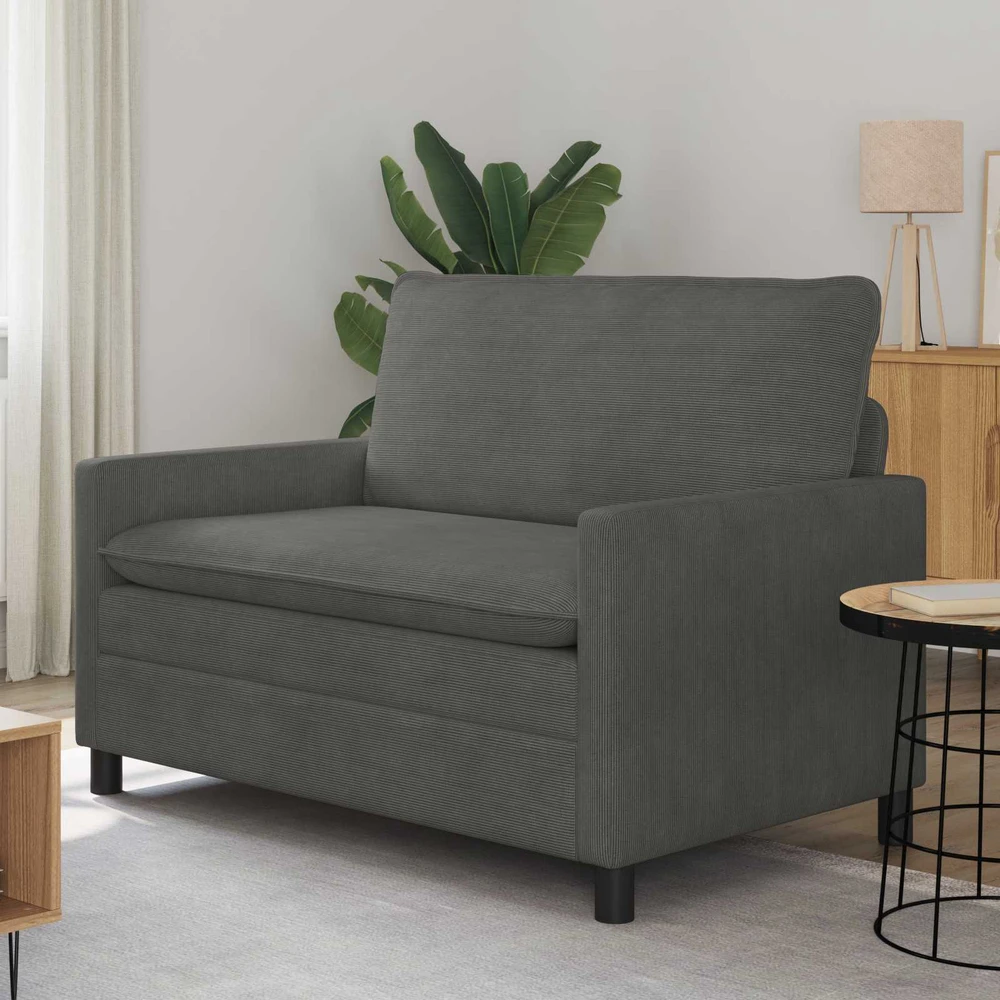 Sofa Tamsiai pilka 126 x 81 x 87,5 cm Audinys