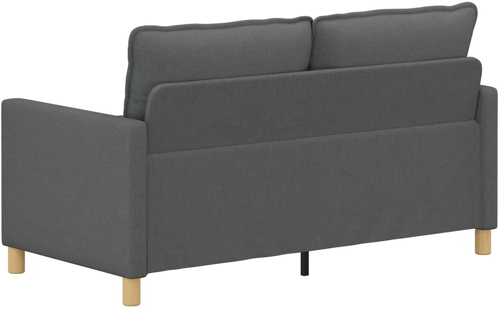 Sofa 2 vietos Tamsiai pilka 156 x 81 x 87,5 cm Audinys