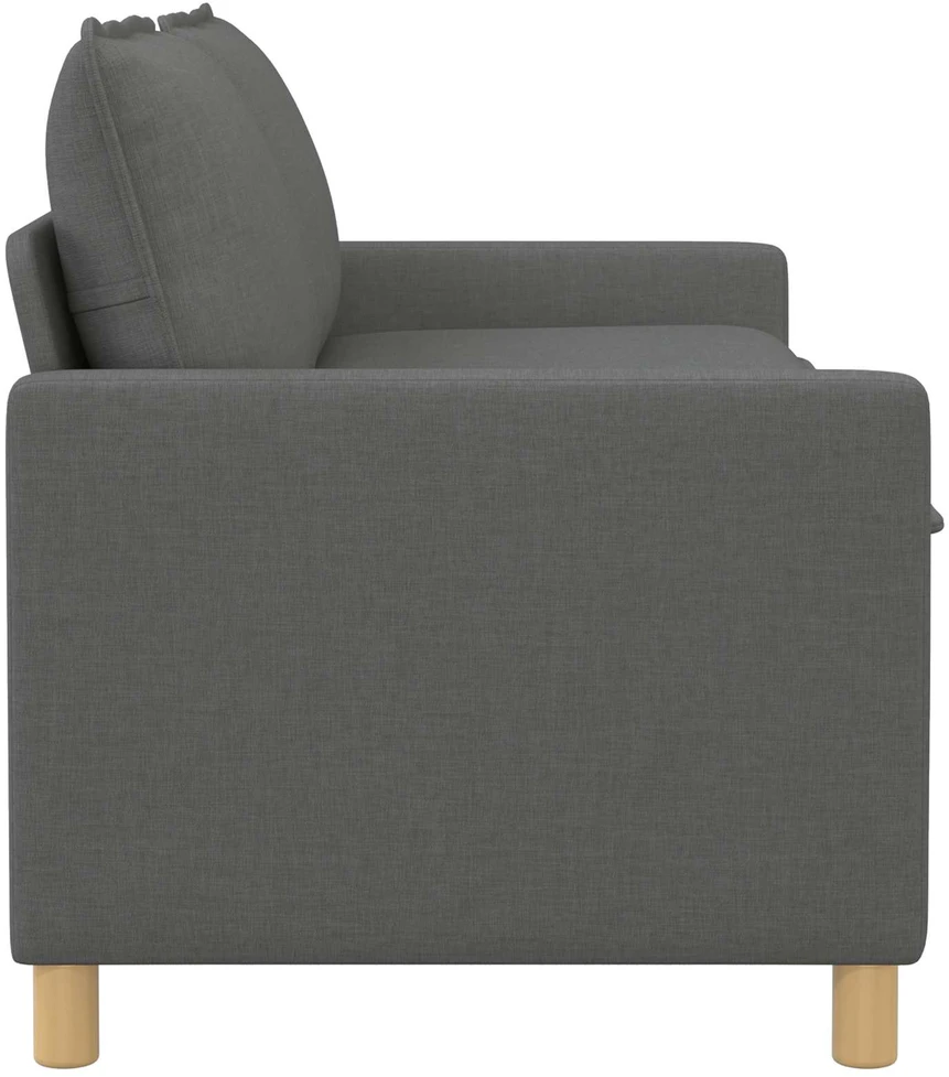 Sofa 2 vietos Tamsiai pilka 156 x 81 x 87,5 cm Audinys
