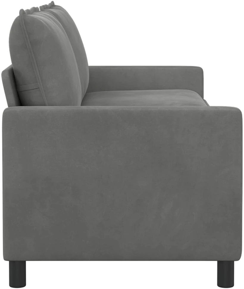 Sofa Tamsiai pilka 196 x 81 x 87,5 cm Aksomas