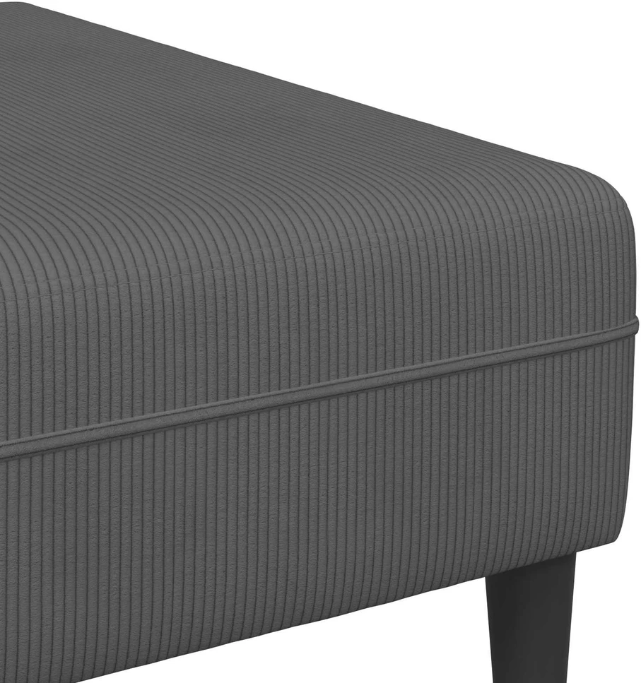 Sofa Tamsiai pilka 250 x 188 x 76 cm Kordūrinis audinys
