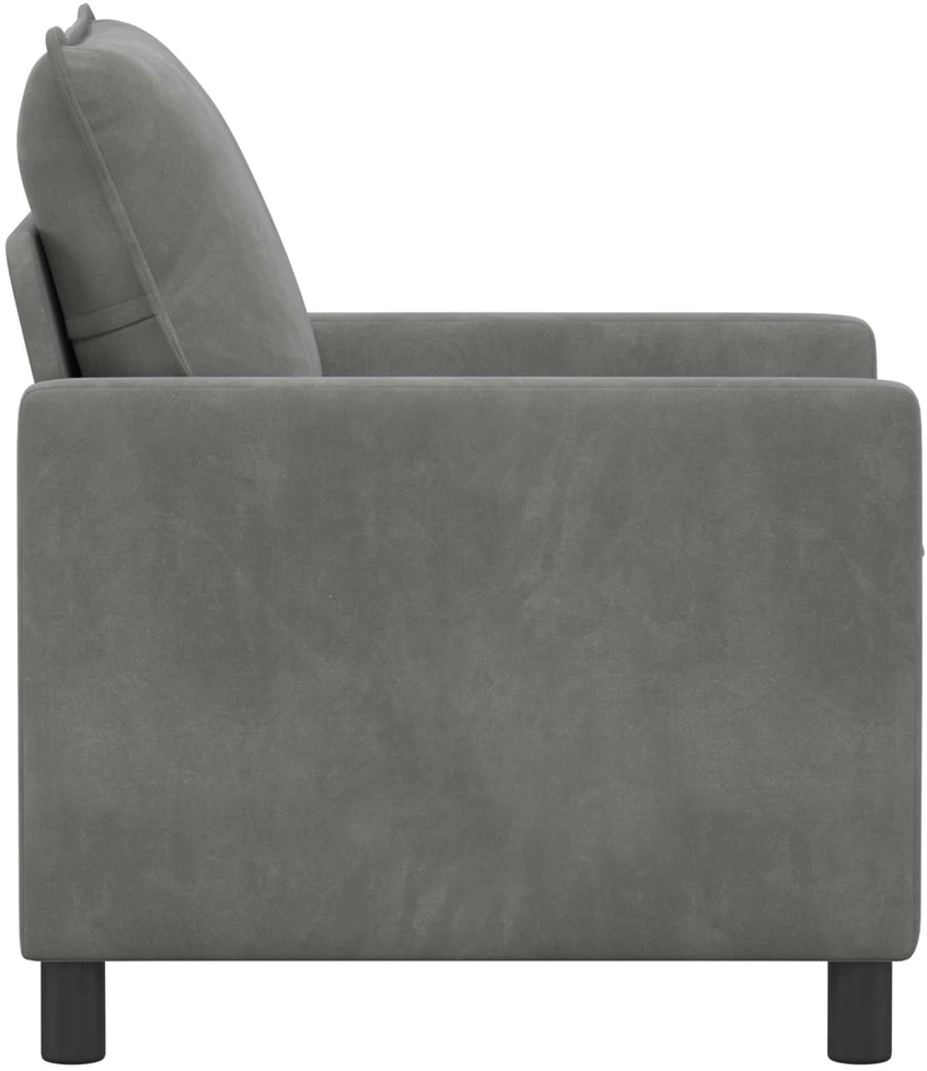 Sofa Tamsiai pilka 76 x 81 x 87,5 cm Aksomas