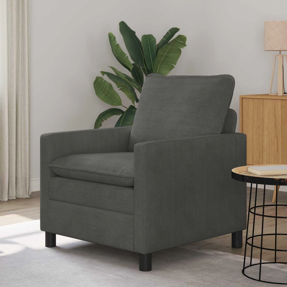 Sofa Tamsiai pilka 76 x 81 x 87,5 cm Audinys