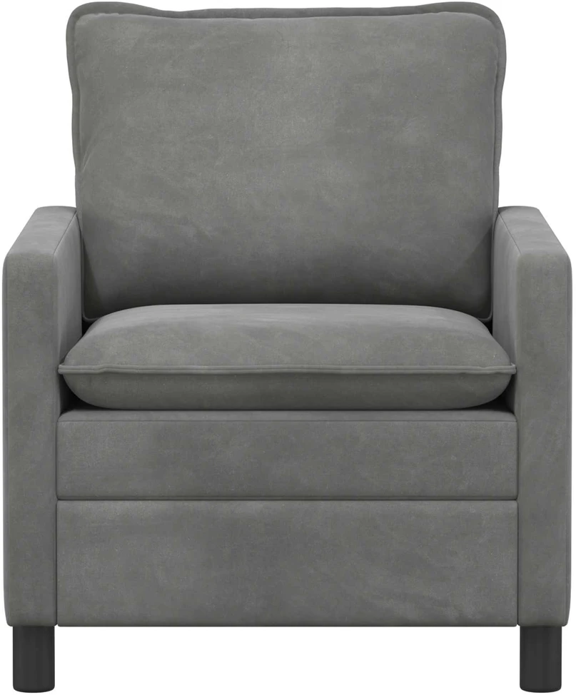 Sofa Tamsiai pilka 76 x 81 x 87,5 cm Aksomas