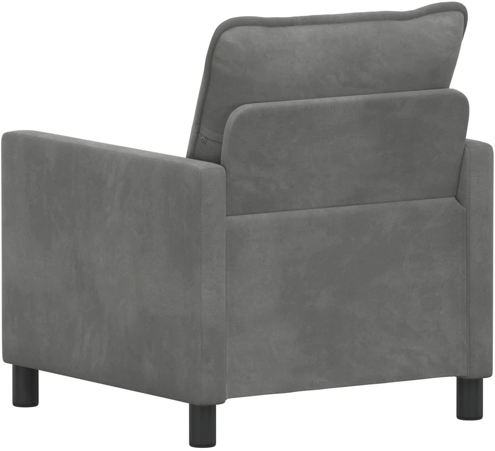 Sofa Tamsiai pilka 76 x 81 x 87,5 cm Aksomas