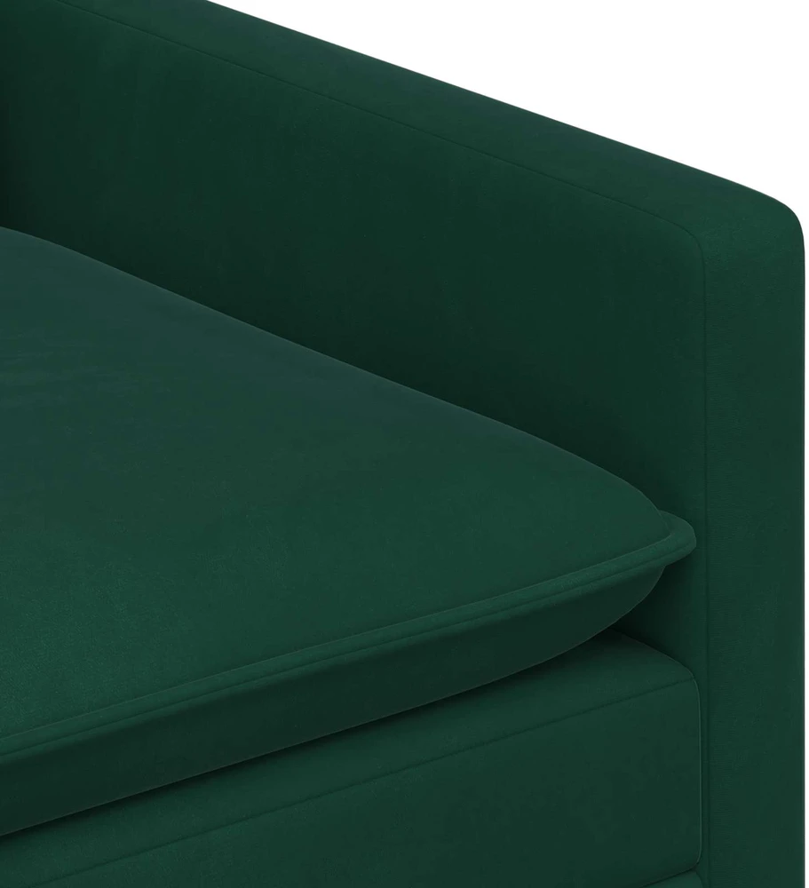 Sofa Tamsiai žalia 156 x 81 x 87,5 cm Aksomas