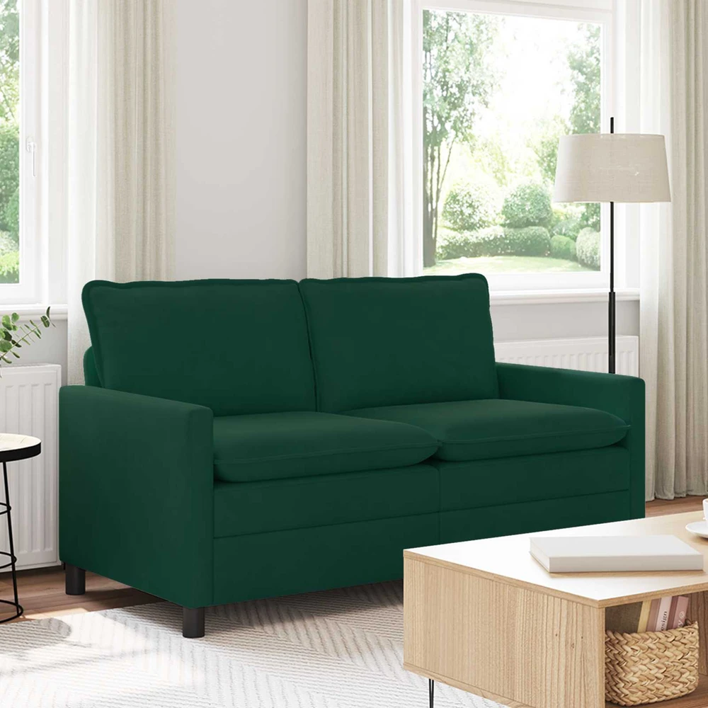 Sofa Tamsiai žalia 156 x 81 x 87,5 cm Aksomas