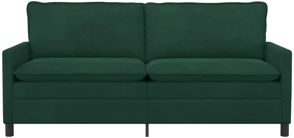 Sofa Tamsiai žalia 196 x 81 x 87,5 cm Aksomas