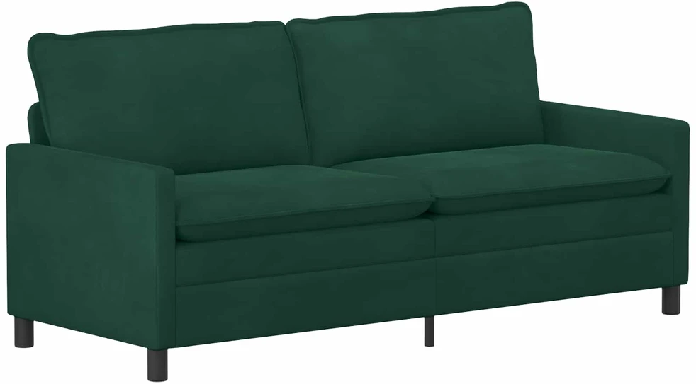 Sofa Tamsiai žalia 196 x 81 x 87,5 cm Aksomas