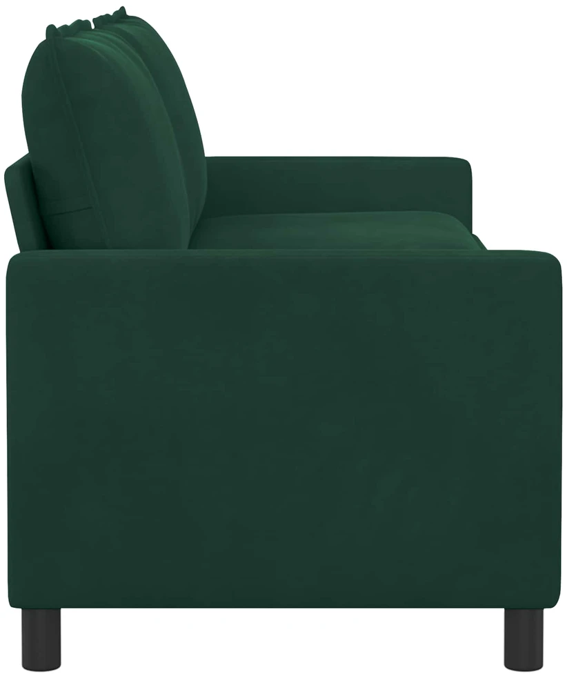 Sofa Tamsiai žalia 196 x 81 x 87,5 cm Aksomas