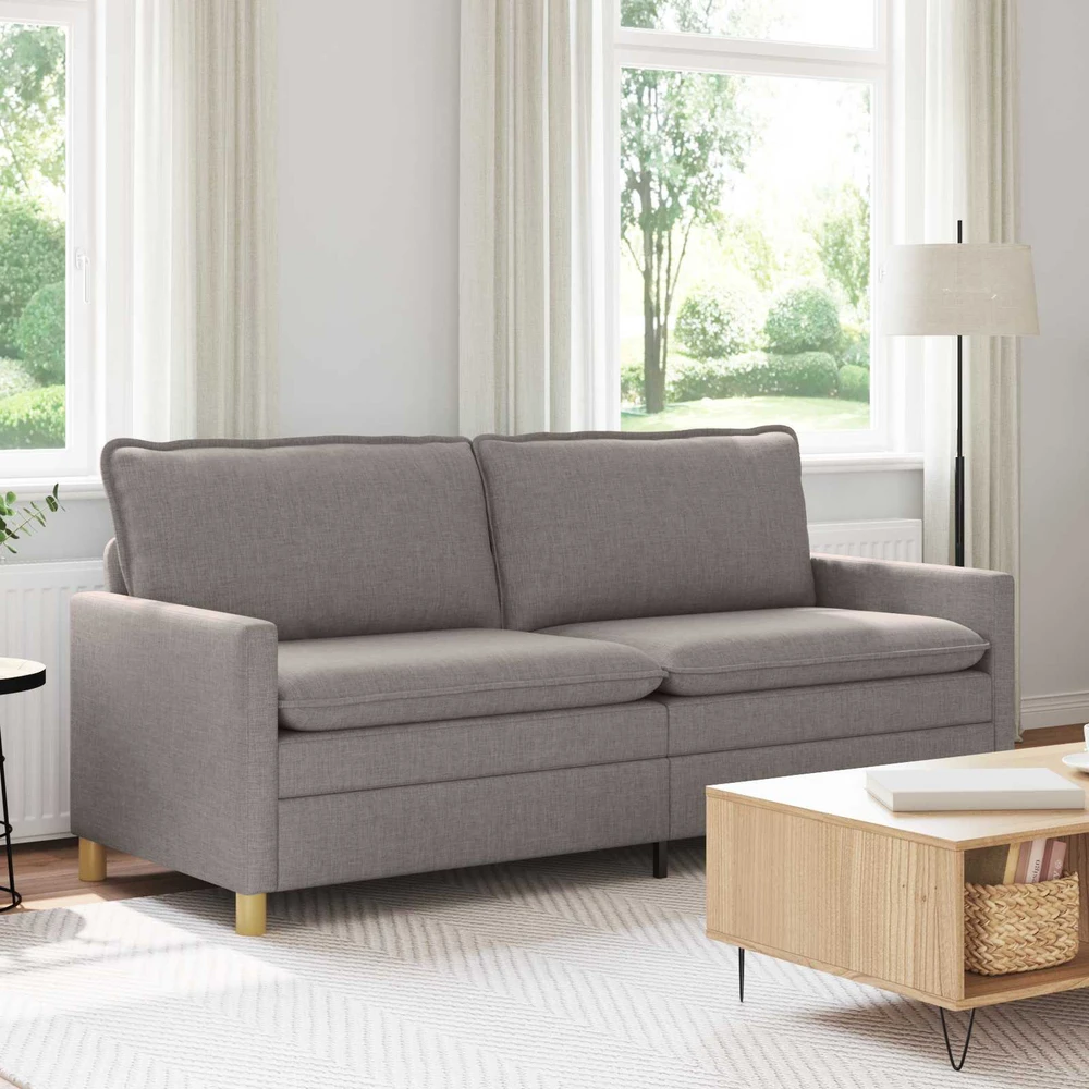 Sofa Taupe 196 x 81 x 87,5 cm Audinys