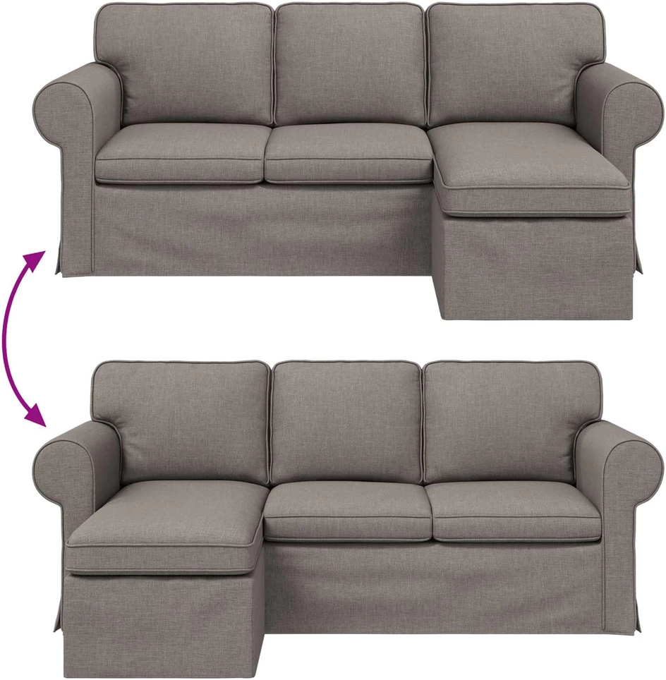Sofa Tortora 195 x 138 x 80 cm audinys