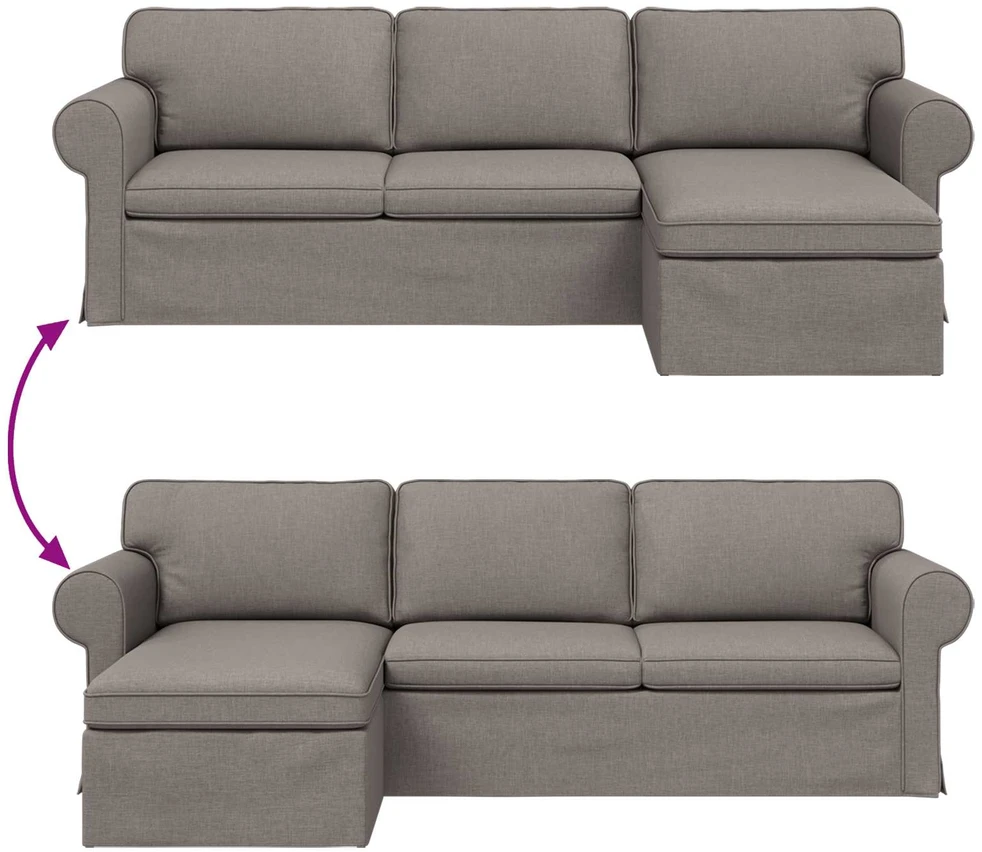 Sofa Tortora 245 x 138 x 80 cm audinys