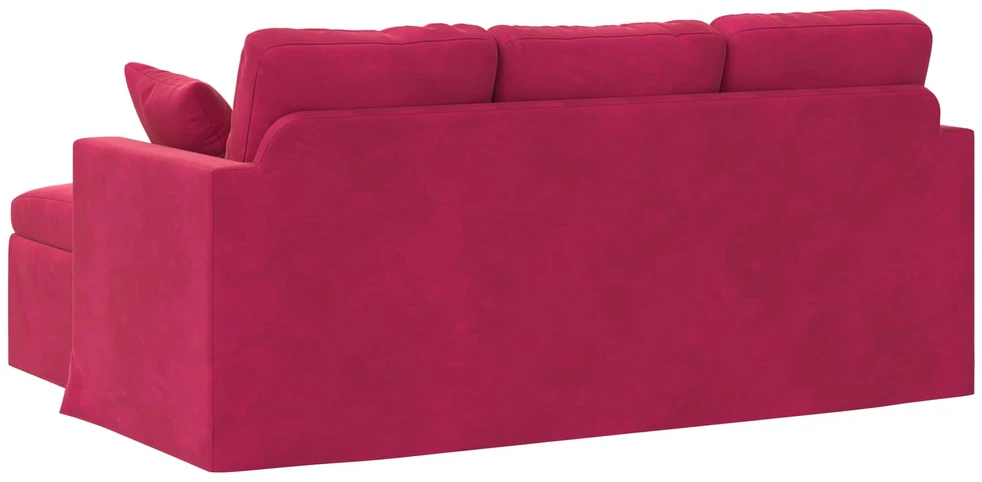 Sofa Vyno raudona 178 x 134 x 80 cm Aksomas
