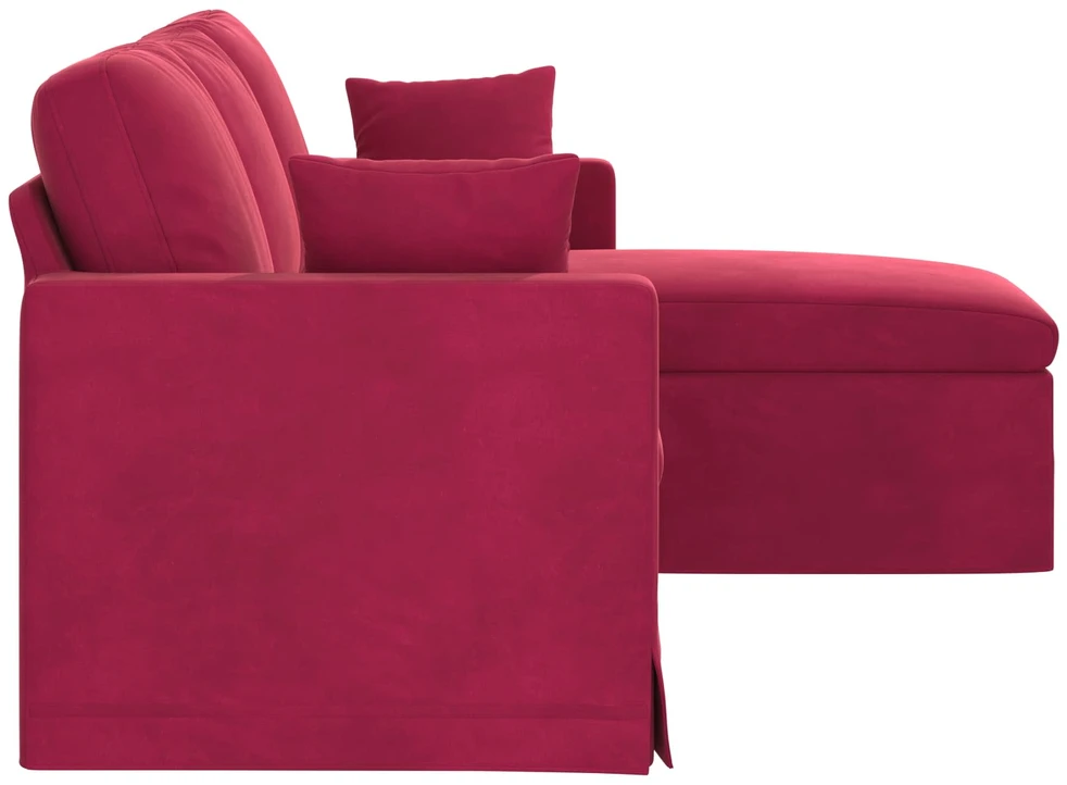 Sofa Vyno raudona 178 x 134 x 80 cm Aksomas