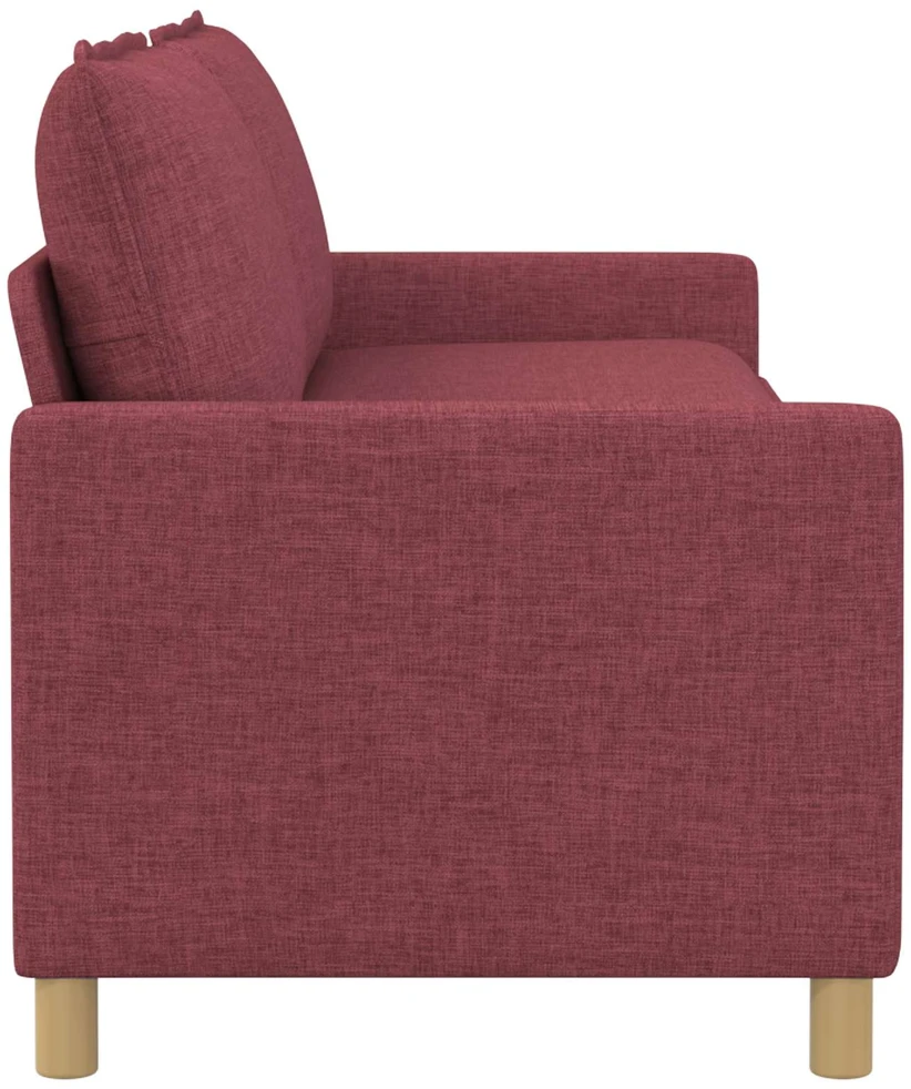 Sofa Vyno raudona 196 x 81 x 87,5 cm Audinys