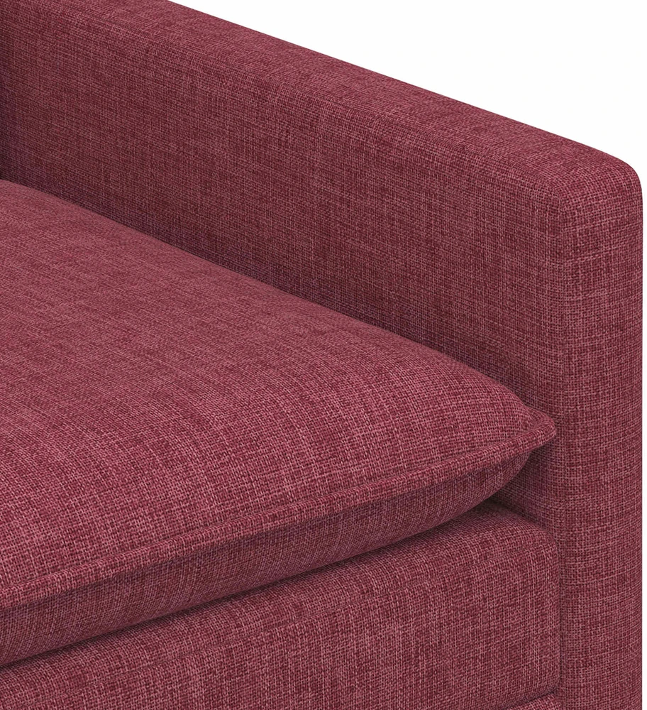 Sofa Vyno raudona 196 x 81 x 87,5 cm Audinys