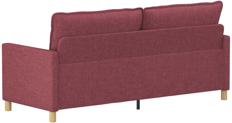 Sofa Vyno raudona 196 x 81 x 87,5 cm Audinys