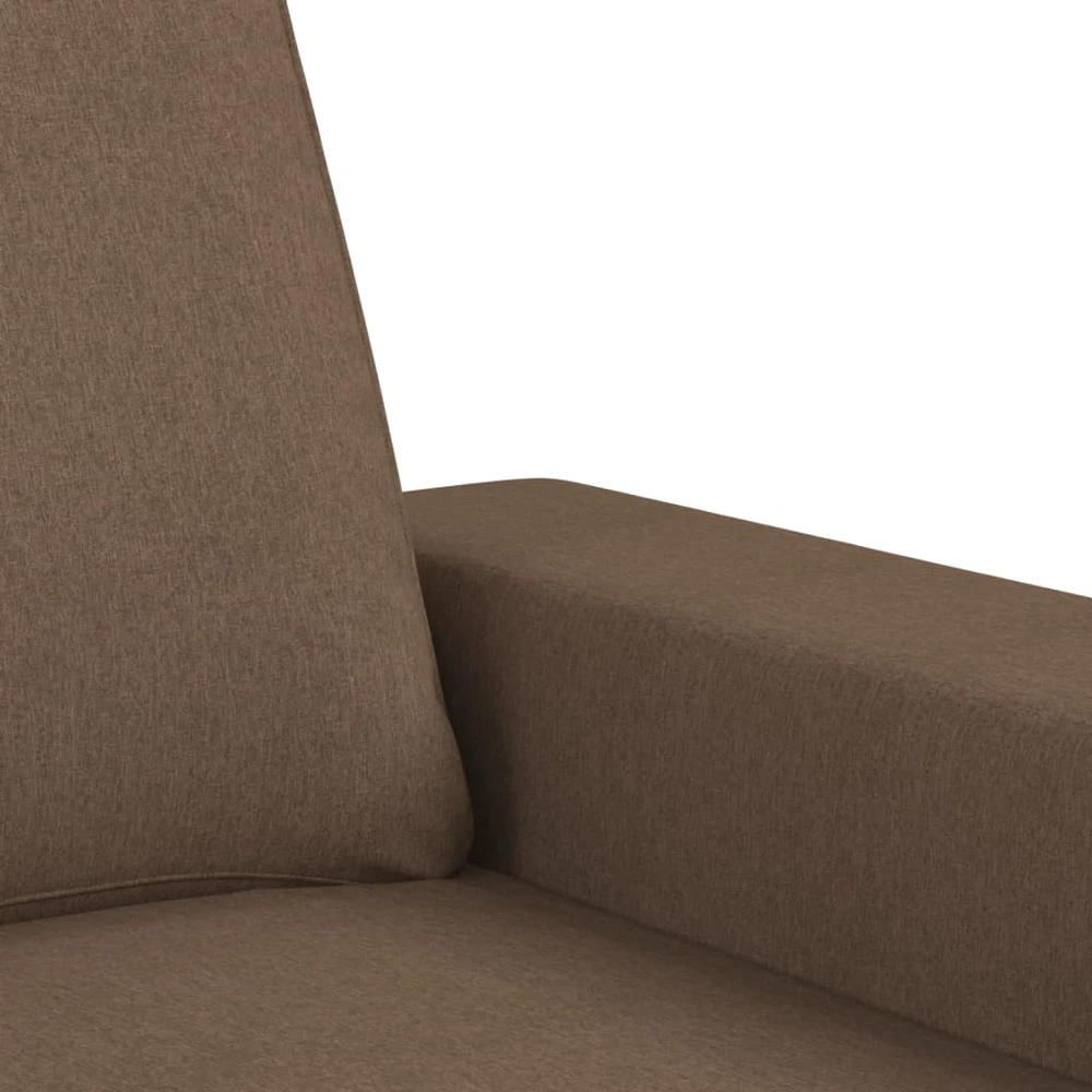 Sofa Sofos komplektas, 2 dalių, rudos spalvos, audinys
