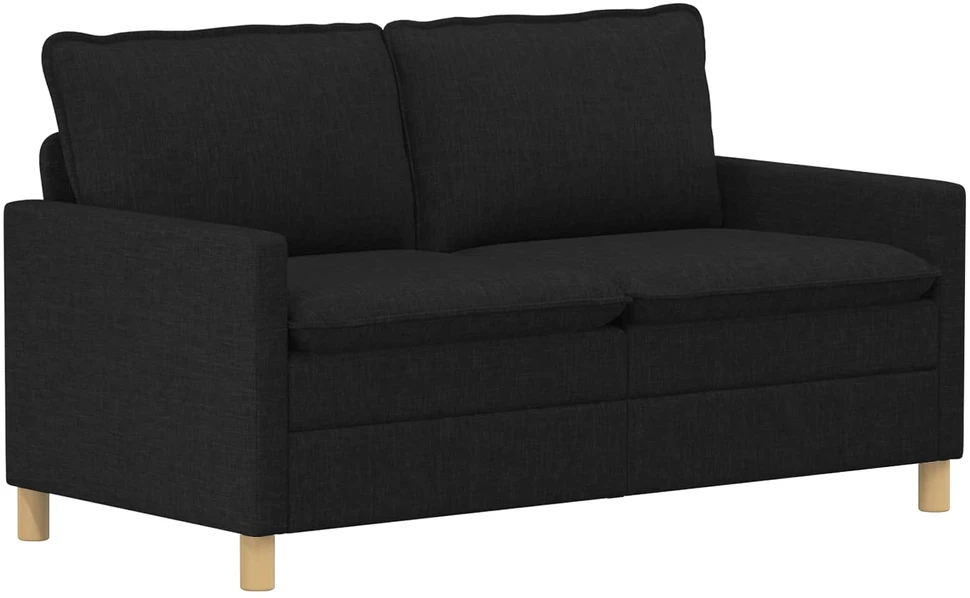 Sofa Sofos komplektas 2 vnt. Juoda Audinys