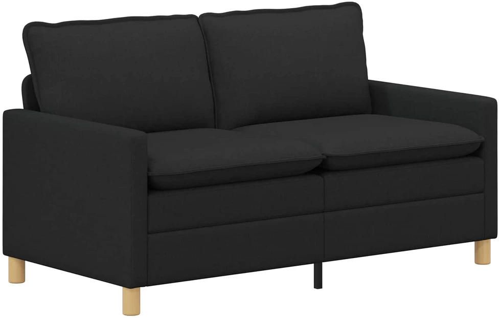 Sofa Sofos komplektas 2 vnt. Juoda Audinys