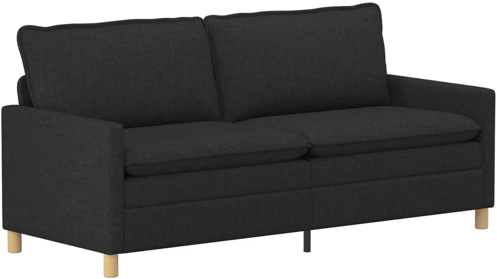 Sofa Sofos komplektas 2 vnt. Juoda Audinys