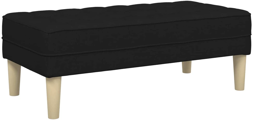 Sofa Sofos komplektas 2 vnt. Juoda Poliesteris