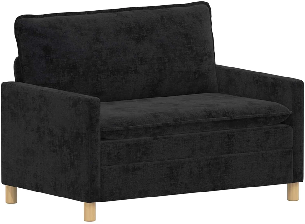 Sofa Sofos komplektas 2 vnt. Juoda Poliesteris