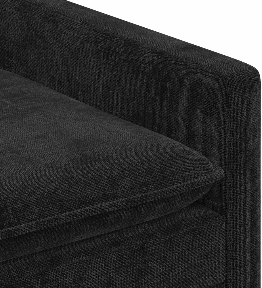 Sofa Sofos komplektas 2 vnt. Juoda Poliesteris