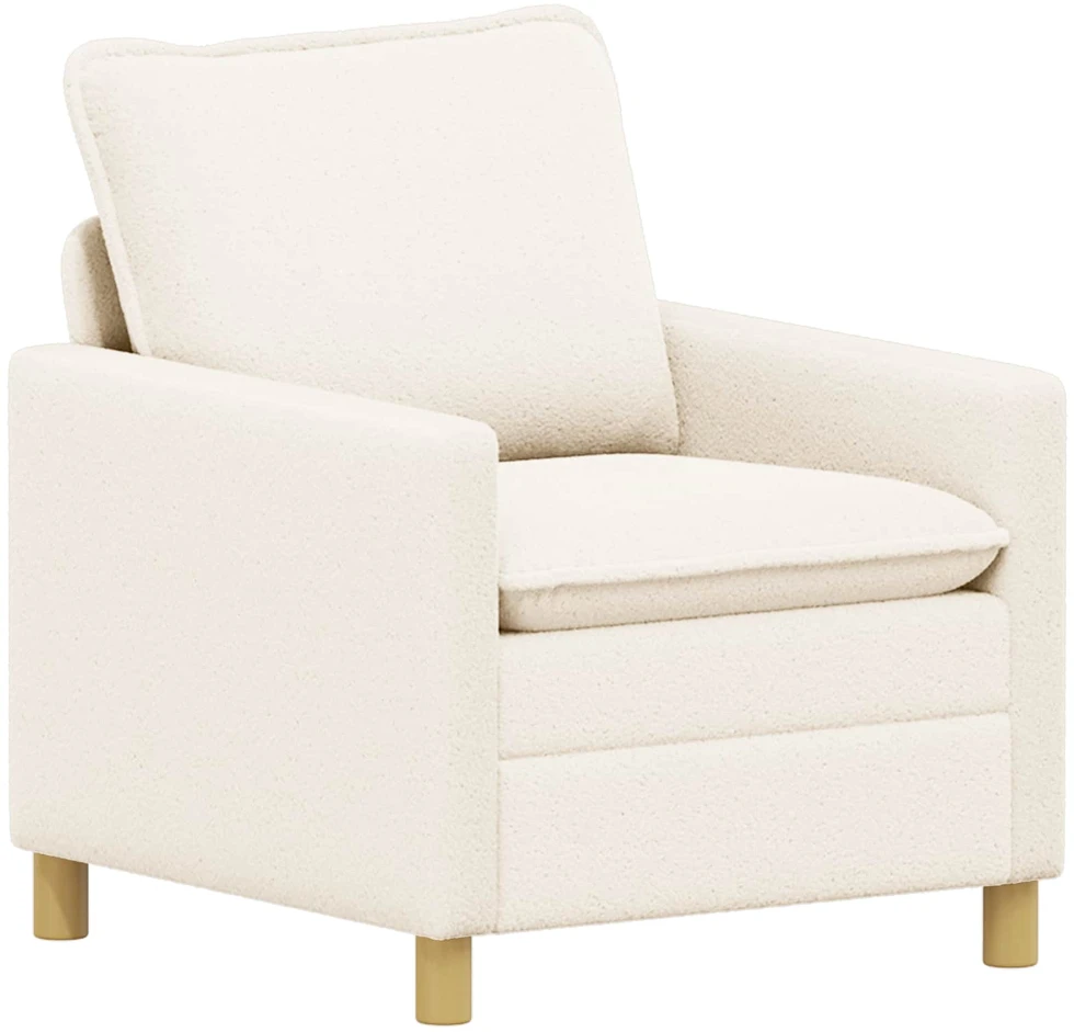 Sofa Sofos komplektas 2 vnt. Kreminė Audinys