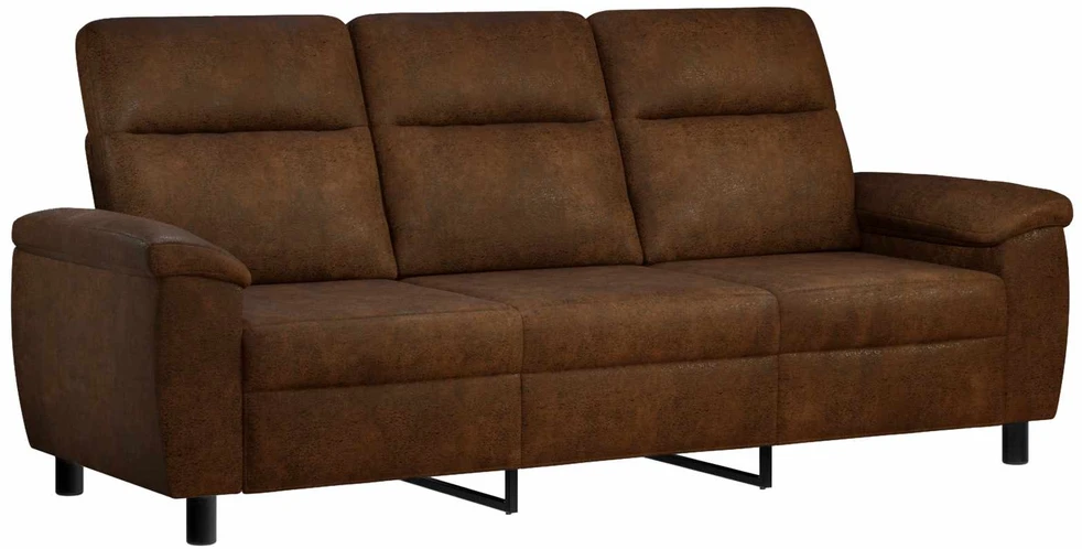 Sofa Sofos komplektas 2 vnt. Ruda Dirbtinė suedė oda