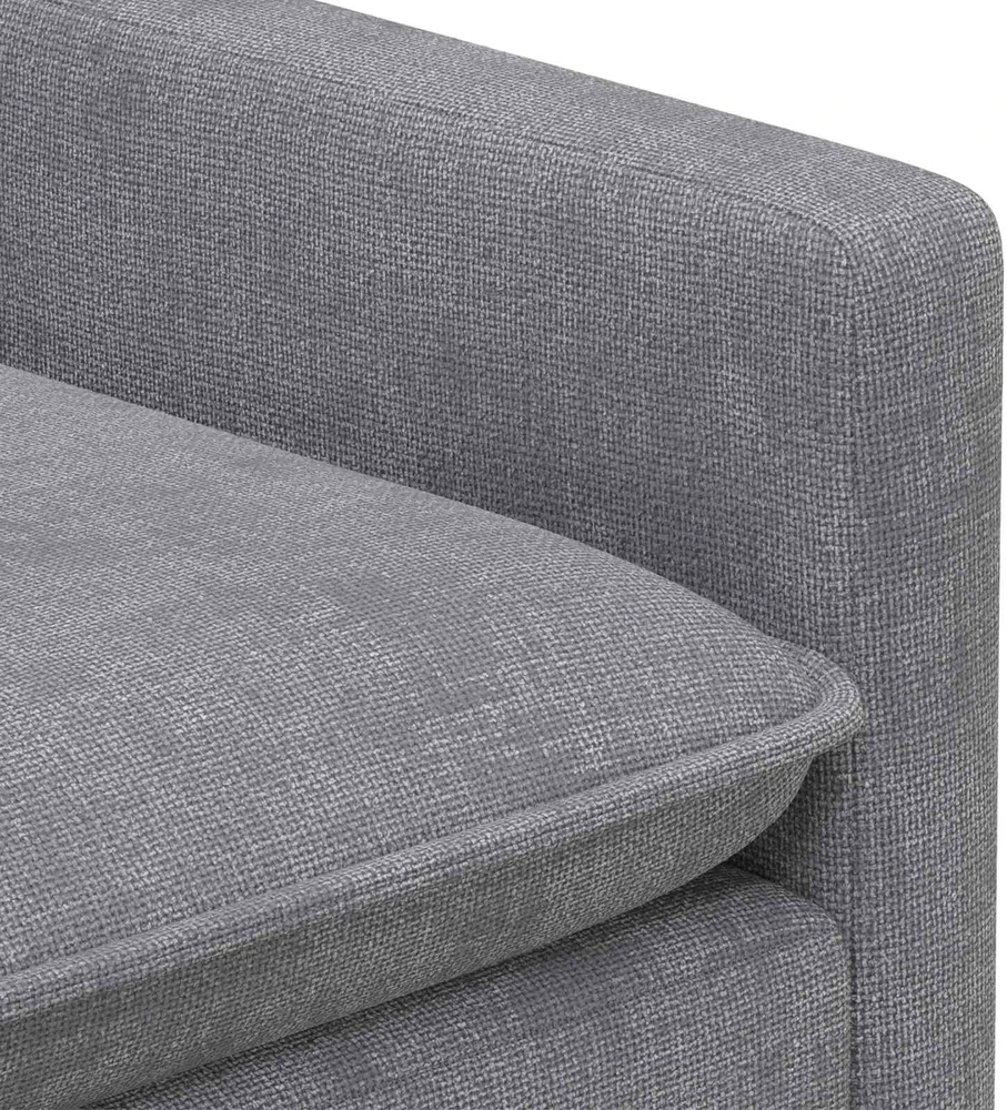 Sofa Sofos komplektas 2 vnt. Šviesiai pilka Poliesteris