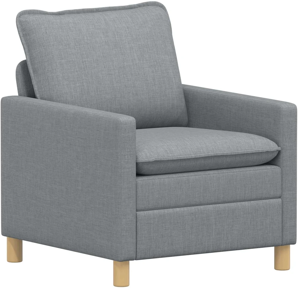 Sofa Sofos komplektas 2 vnt. Šviesiai pilka Audinys